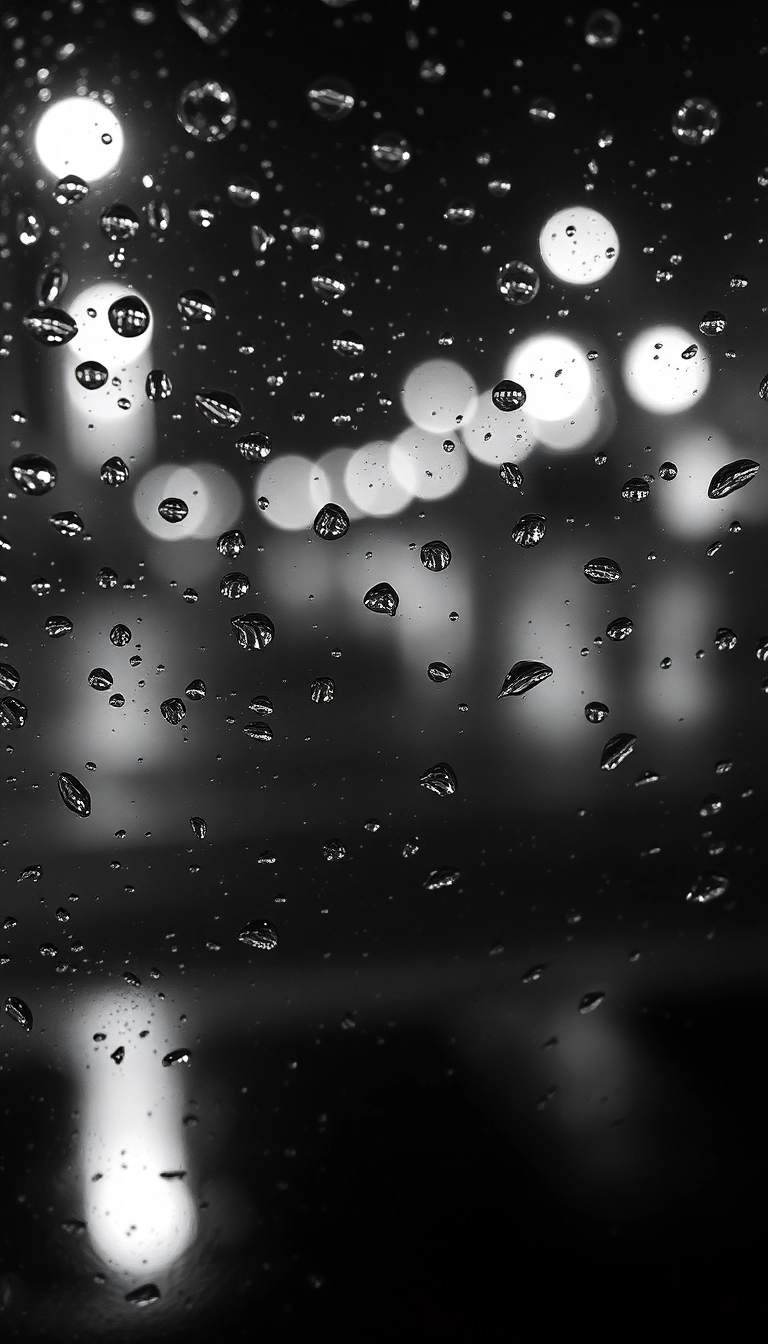 HD iPhone AI Night Car Rain Captivating Wallpaper Copyright-Free Stock Photo
